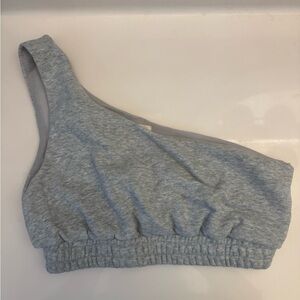 The Vintage Shop Gray One-Shoulder Sports Bra / Bra Top